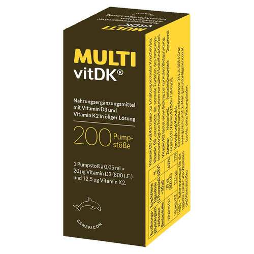 Multivitdk L&ouml;sung Vitamin D3 + K2 - 3