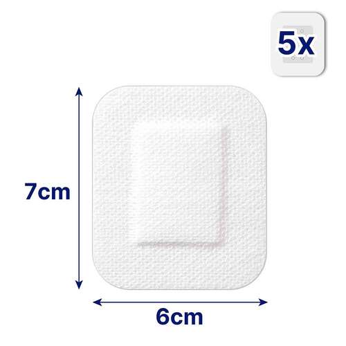 Hansaplast Sensitive Wundverband steril 6x7 cm - 2