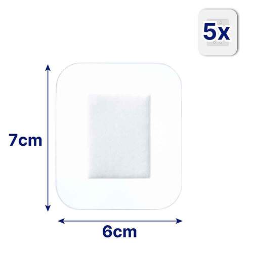 Hansaplast Aqua Protect Wundverband steril 6x7 cm - 2