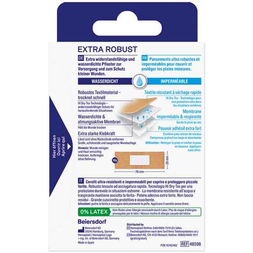 Hansaplast extra robust wasserdicht Pflasterstrips - 2