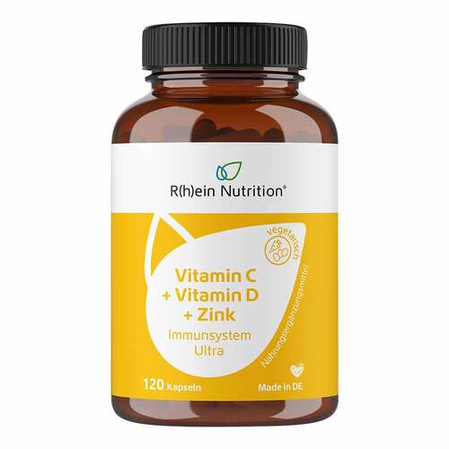 Vitamin C + Vitamin D+Zink Immunsystem Ultra Kapseln - 1