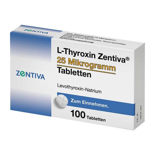 L-Thyroxin Zentiva 25 Mikrogramm Tabletten - 1