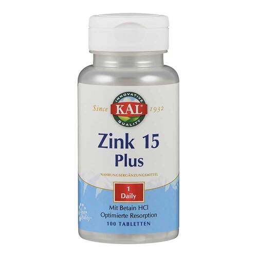 Zink 15 Plus Kal Tabletten - 1