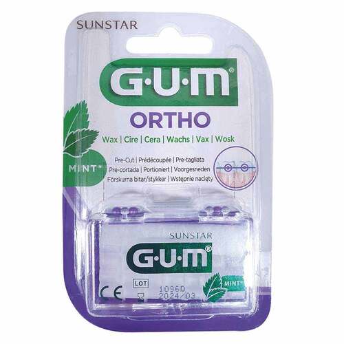 GUM ORTHO Wachs mint - 1