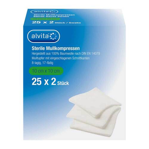 ALVITA Mullkompressen steril 10x10 cm - 1