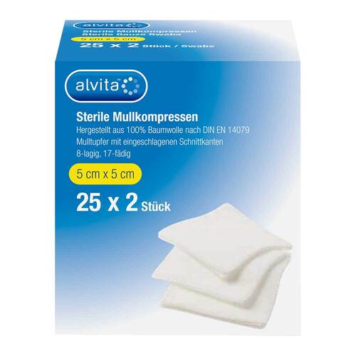 ALVITA Mullkompressen steril 5x5 cm - 1