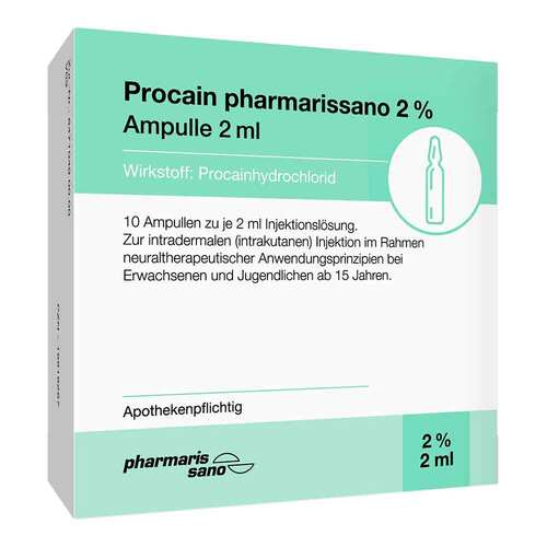 Procain pharmarissano Ampulle 2% 2 ml Injektionsl&ouml;sung  - 1