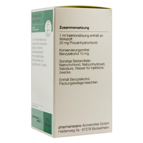 PROCAIN pharmarissano Injektionsflasche 2% 100 ml - 2