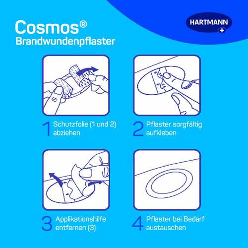 Cosmos Brandwundenpflaster 4,3x6,8 cm - 4