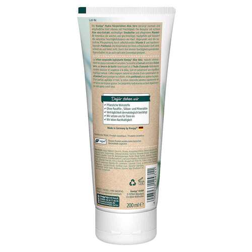 Kneipp Hydro K&ouml;rperlotion Aloe Vera - 2