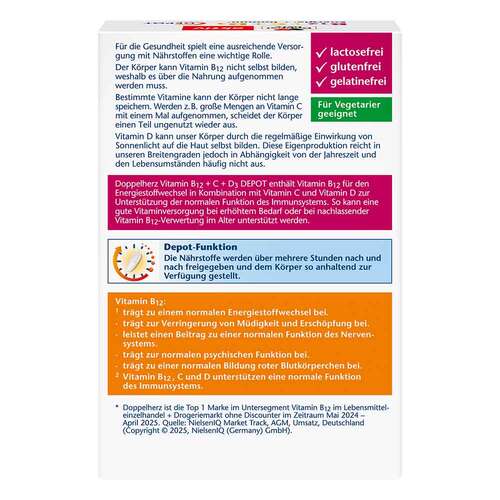 Doppelherz B12 + C+D3 Depot aktiv Tabletten - 2