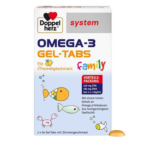 Doppelherz Omega-3 Gel-Tabs family system - 1