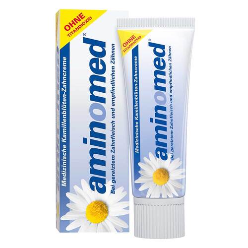 Aminomed Kamillenbl&uuml;ten Zahncreme ohne Titandioxid - 1