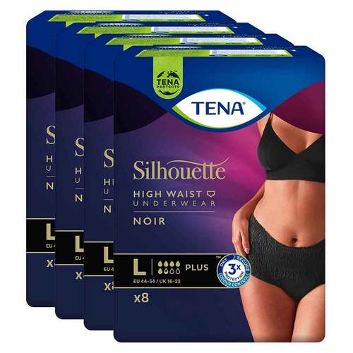 TENA SILHOUETTE plus L noir Inkontinenz Pants - 1