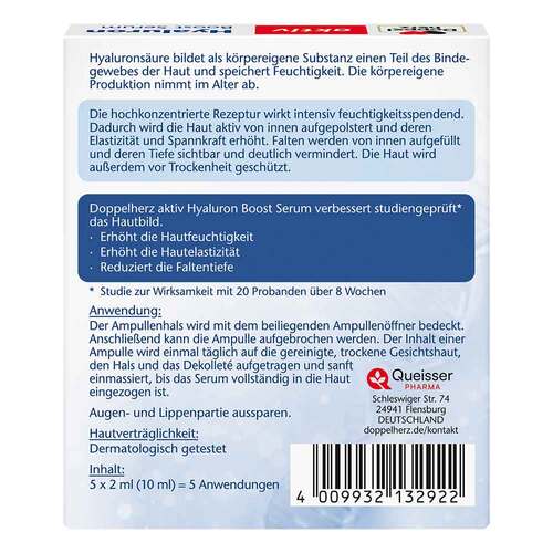 DOPPELHERZ Hyaluron Boost Serum Ampullen - 2