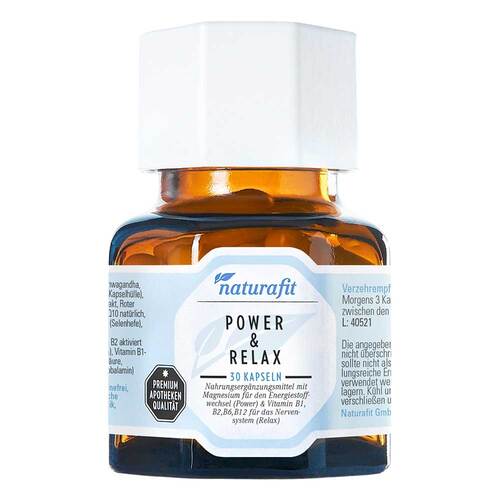 Naturafit Power &amp; Relax Aschwarz Rhod.OPC Q10 BVit.Mg - 1