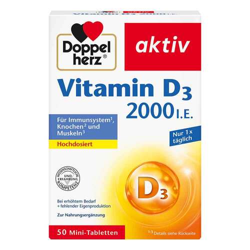 Doppelherz Vitamin D3 2000 I.E. Tabletten - 1