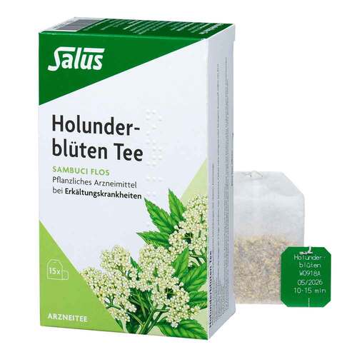 Holunderbl&uuml;ten Arzneitee Sambuci flos Salus Fbeutel  - 1
