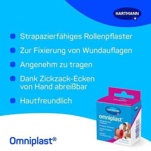 Omniplast Fixierpflaster Textilgew.2,5 cmx5 m Otc - 2