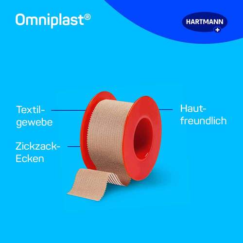 Omniplast Fixierpflaster Textilgew.2,5 cmx5 m Otc - 3
