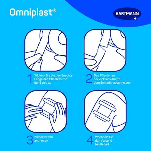 Omniplast Fixierpflaster Textilgew.2,5 cmx5 m Otc - 4