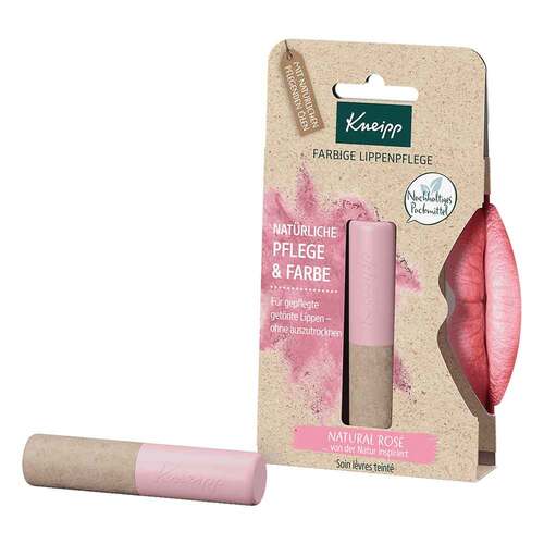 Kneipp farbige Lippenpflege natural rose - 1
