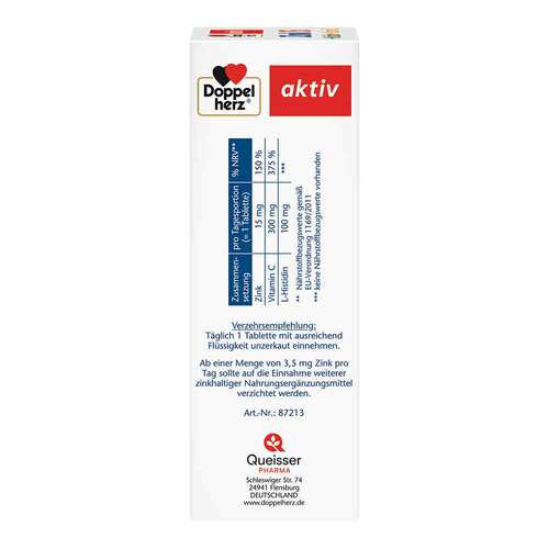 Doppelherz Zink 15 mg + Histidin+Vitamin C Depot aktiv - 3