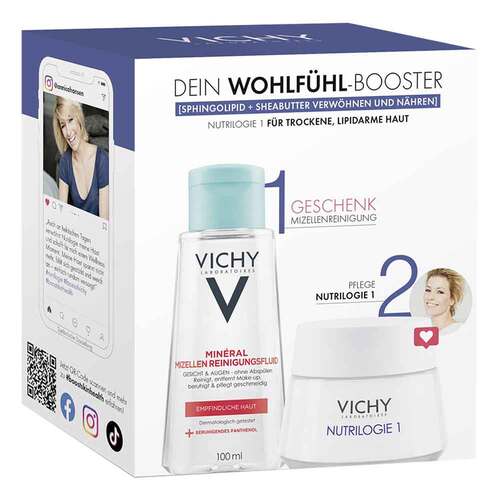 Vichy Nutrilogie 1 Cre.tro.Haut + PT Mizelle Coffret - 1