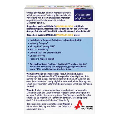 Doppelherz Omega-3 Premium 1500 system Kapseln - 4