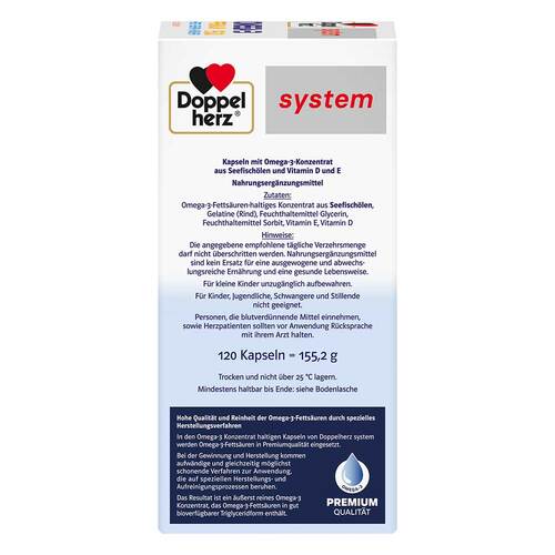 Doppelherz Omega-3 Premium 1500 system Kapseln - 4