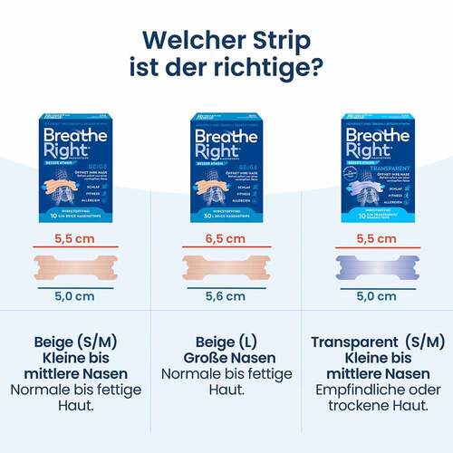 Breathe Right Besser Atmen Nasenpflaster gro&szlig; beige - 5