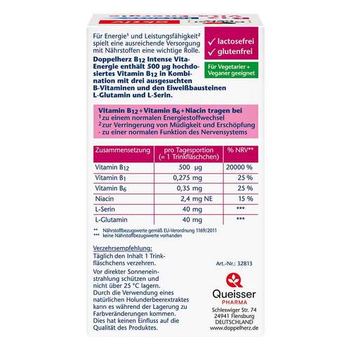 Doppelherz B12 Intense Vita-Energie Trinkflasche  - 2