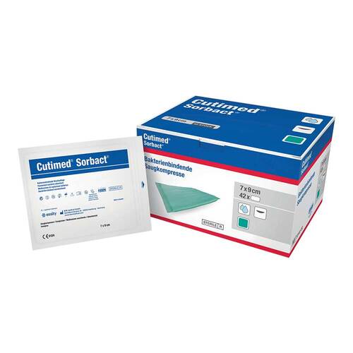 CUTIMED Sorbact Kompressen 7x9 cm - 1