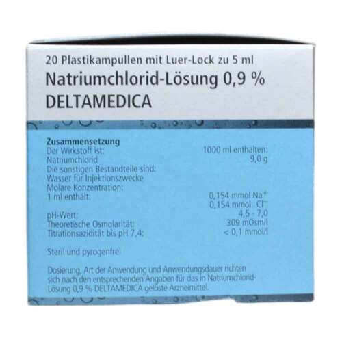 NATRIUMCHLORID-L&ouml;sung 0,9% Deltamedica Luer-Lo Pl. - 3