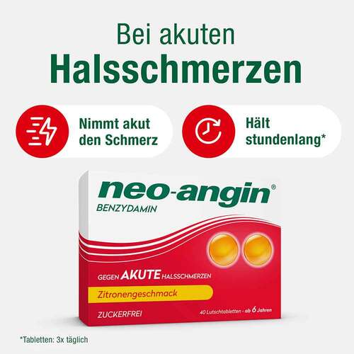 Neo-Angin Benzydamin akute Halsschmerzen Zitrone - 2