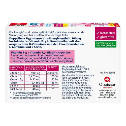 Doppelherz B12 Intense Vita-Energie Trinkflasche  - 2
