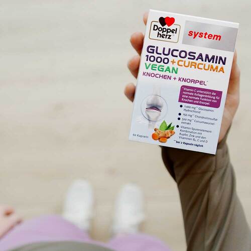 Doppelherz Glucosamin 1000 + Curcuma vegan syst.Kapseln  - 3