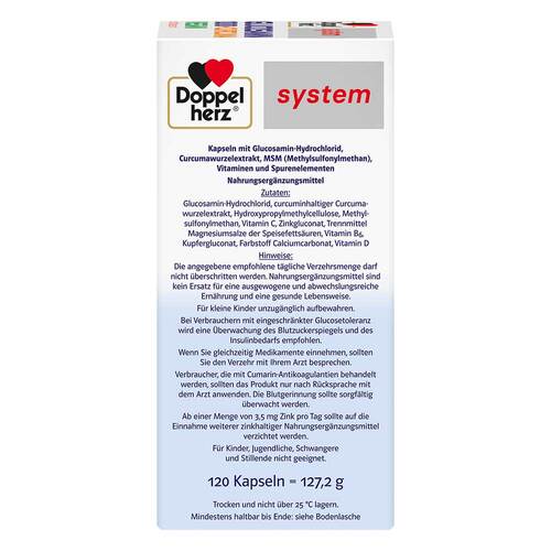 Doppelherz Glucosamin 1000 + Curcuma vegan syst.Kapseln  - 6