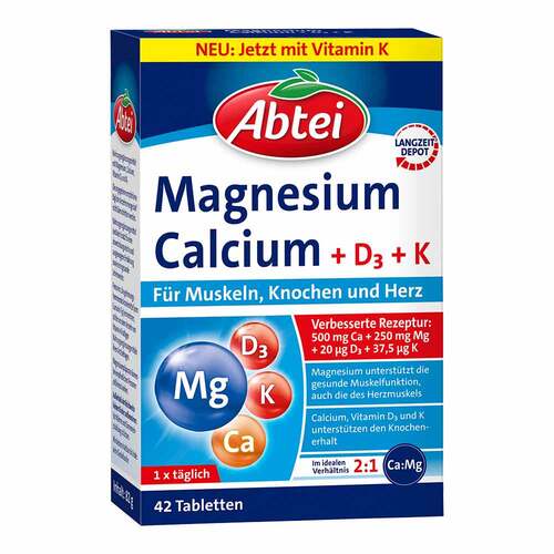 Abtei Magnesium Calcium + D+K Tabletten - 1