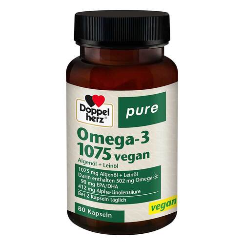 Doppelherz Omega-3 1075 vegan pure Kapseln - 1