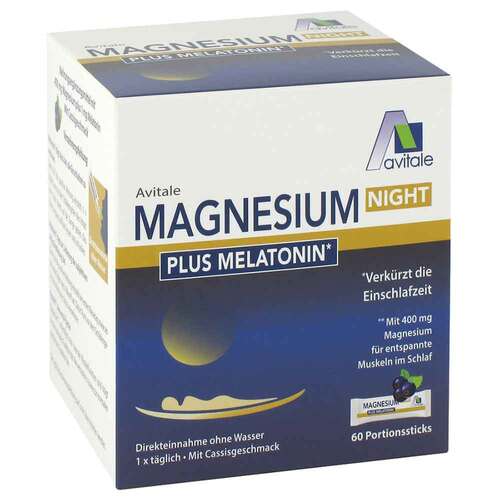 Magnesium Night plus 1 mg Melatonin Direktsticks - 1
