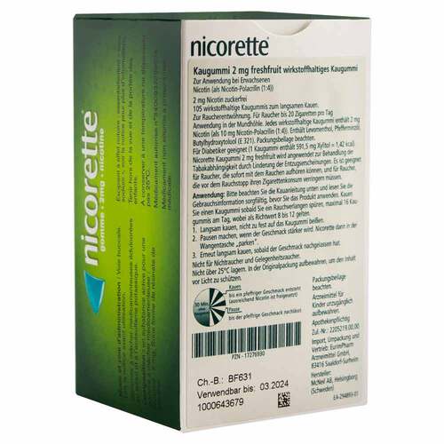 Nicorette Kaugummi 2 mg freshfruit - 2