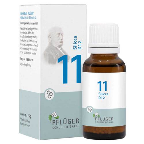 Biochemie Pfl&uuml;ger 11 Silicea D 12 Globuli - 1