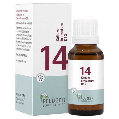 Biochemie Pfl&uuml;ger 14 Kalium bromatum D 12 Globuli - 1