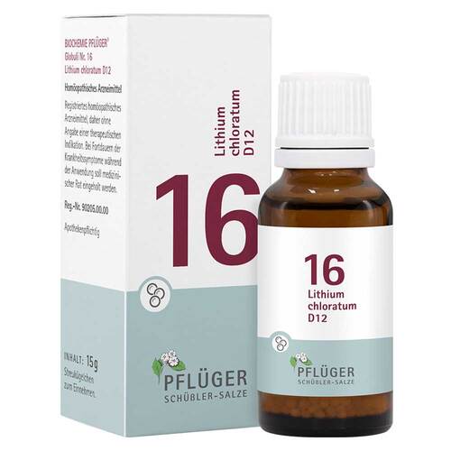 Biochemie Pfl&uuml;ger 16 Lithium chloratum D 12 Globuli  - 1