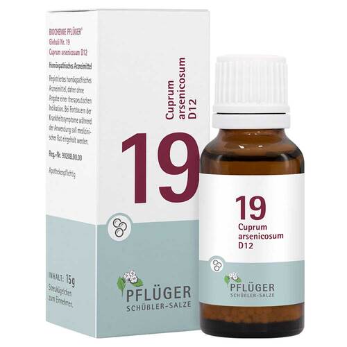 Biochemie Pfl&uuml;ger 19 Cuprum arsenicosum D 12 Globuli  - 1