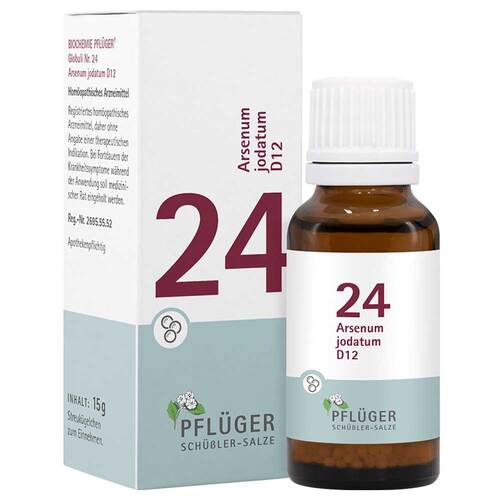 Biochemie Pfl&uuml;ger 24 Arsenum jodatum D 12 Globuli - 1
