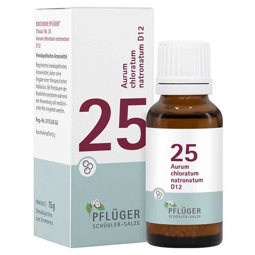 Biochemie Pfl&uuml;ger 25 Aurum chloratum natron.D 12 Gl. - 1