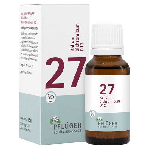 Biochemie Pfl&uuml;ger 27 Kalium bichromicum D 12 Globuli  - 1