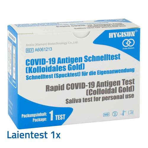 Spucktest Anbio Ag Covid-19 Rapid Test Koll.Gold - 1